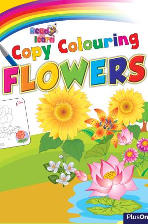 Copy coloring - flowers