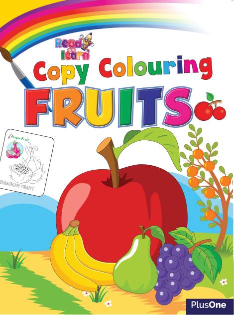 Copy coloring - Fruits